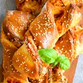 Drożdżowe twisty a la pizza - pizza twists