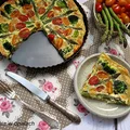 Tarta ze szparagami, brokułem, pomidorkami i mozzarellą