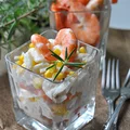Sałatka Waldorf z krewetkami. Shrimp Waldorf Salad.