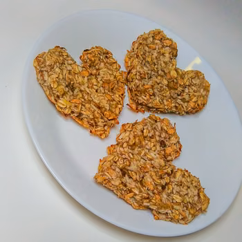 Fit ciasteczka owsiane z bananami i kokosem