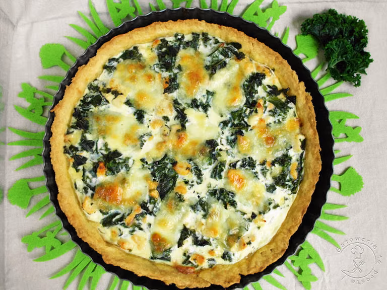 Tarta Z Jarmużem, Kurczakiem i Mozzarellą