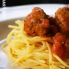 Spaghetti z pulpecikami (LOW FODMAP, gluten free, lactose free)