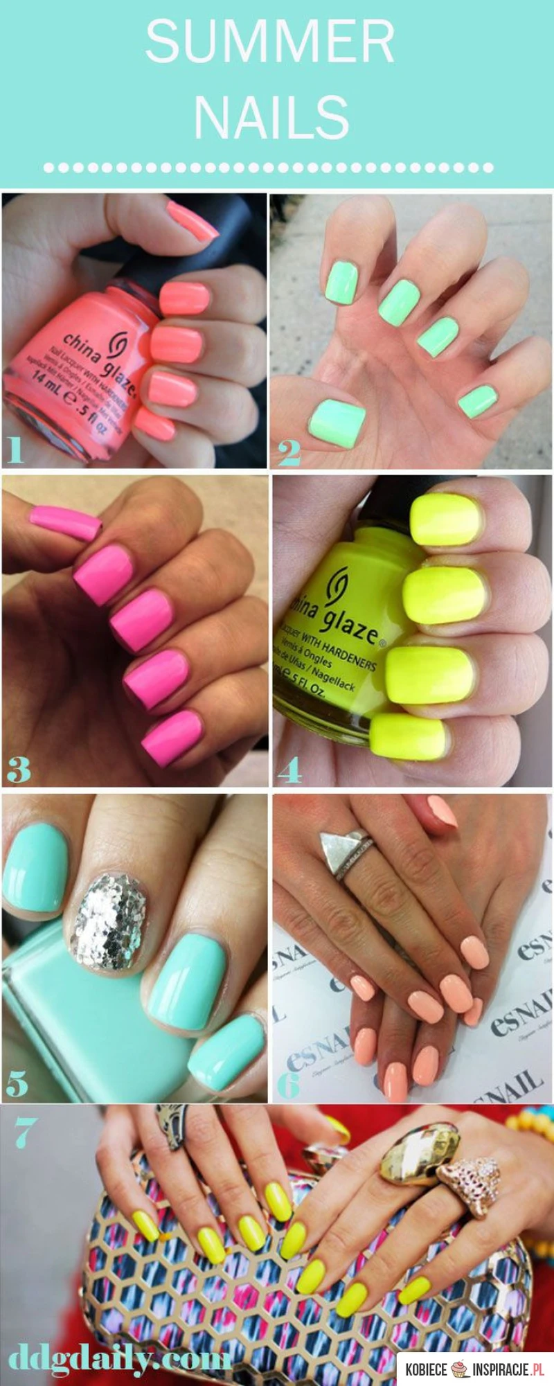 Manicure na lato - inspiracje