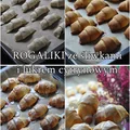 Rogaliki drożdżowe ze śliwkami i lukrem cytrynowym