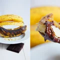 Grillowane / pieczone banany z czekoladą (3 składniki)