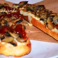 Zapiekanki z pieczarkami