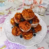 Muffinki owsiano – migdałowe z jabłkami i czekoladą.