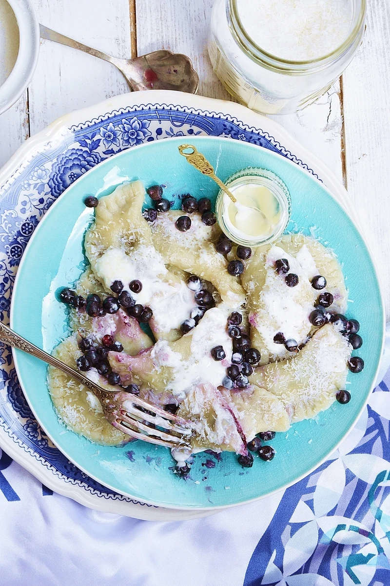Pierogi z jagodami