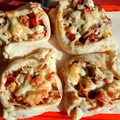 Łódeczki z kurczakiem,pieczarkami i fetą