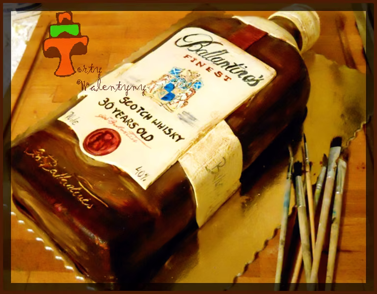 Tort Butelka Whisky Ballantine's