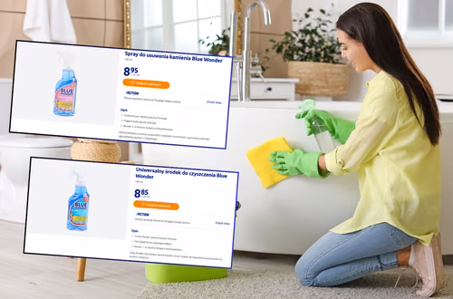 Ten płyn z Action to hit! Blue Wonder za 8,85 zł czyści tłuszcz, brud i kamień w mig