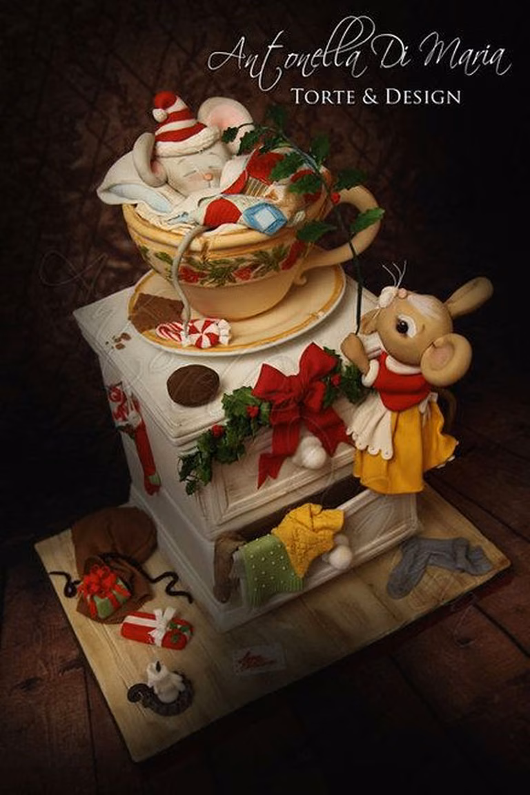 Piękny tort świąteczny