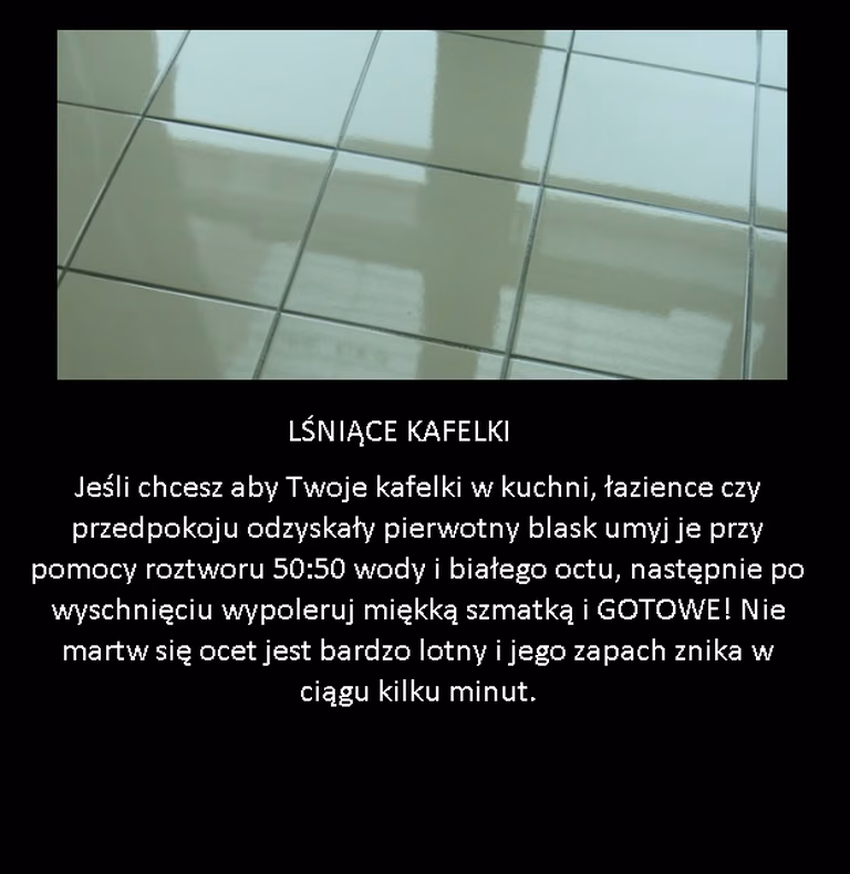 Trik na lśniące kafelki!