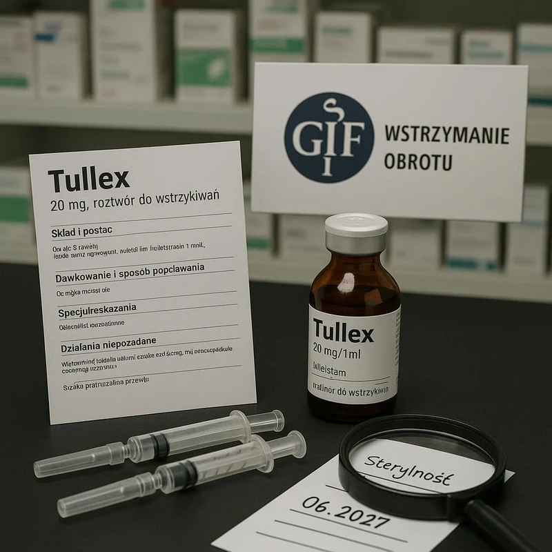 Decyzja GIF o natychmiastowym wstrzymaniu obrotu Tullex 20 mg – co dalej dla pacjentów i całego systemu leków