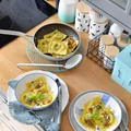RAVIOLI ZE SZPINAKIEM I SERKIEM KOZIM, PODANE Z PALONYM MASŁEM!