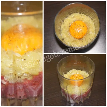 Tatar z polędwicy wołowej