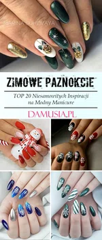 Zimowe Paznokcie – TOP 20 Niesamowitych Inspiracji na Modny Manicure na Zimę