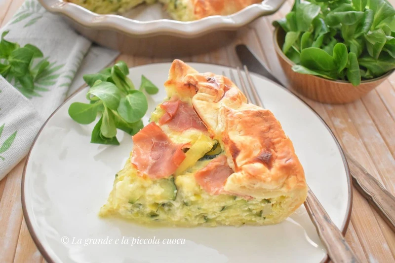 Tarta z cukinią i szynką parmeńską