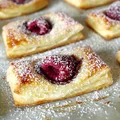 Ciasteczka z nutellą i malinami