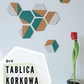 DIY Geometryczna tablica korkowa