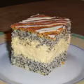 Mazurek makowo-kokosowy