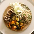 Wtorek: Pęczotto z pieczoną brukselką, dynią, batatem