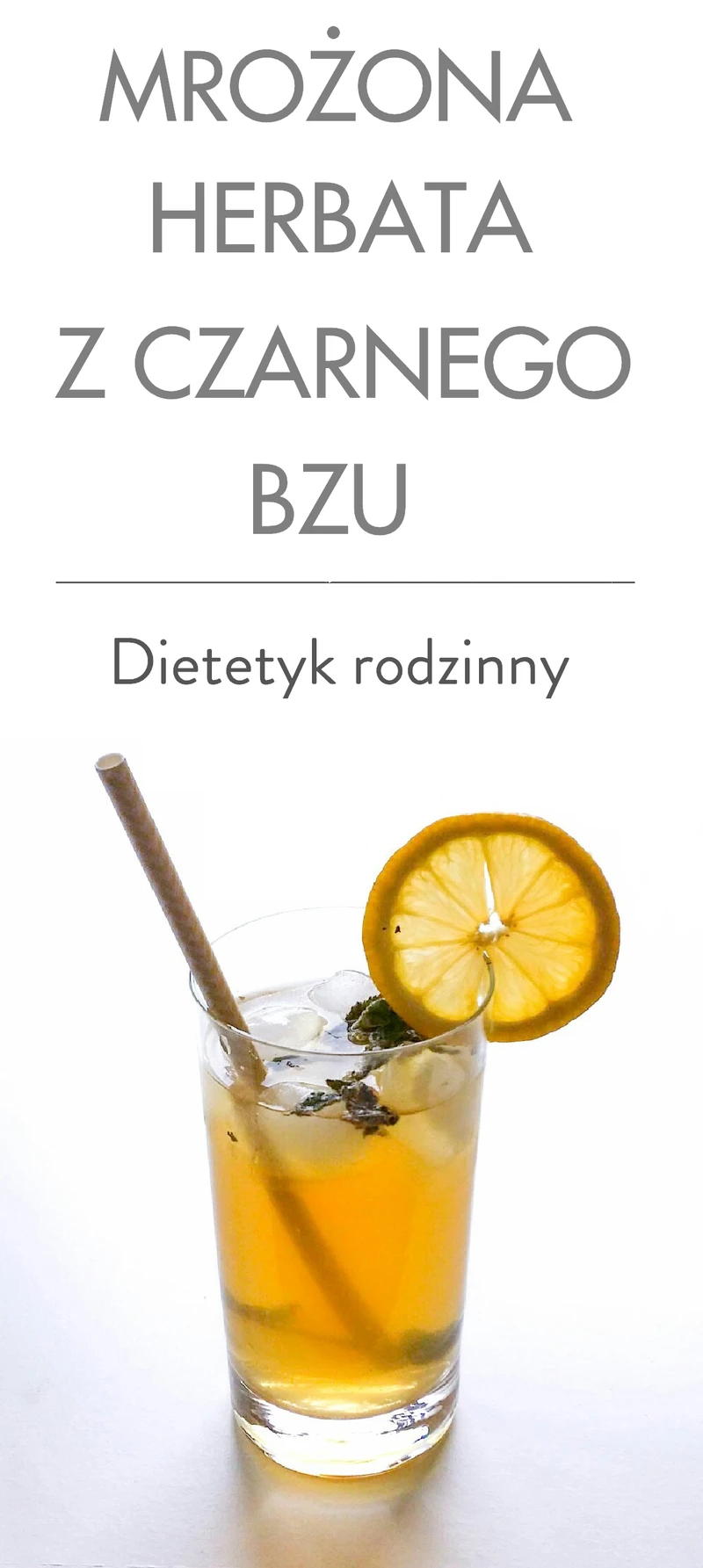 Mrożona herbata z czarnego bzu
