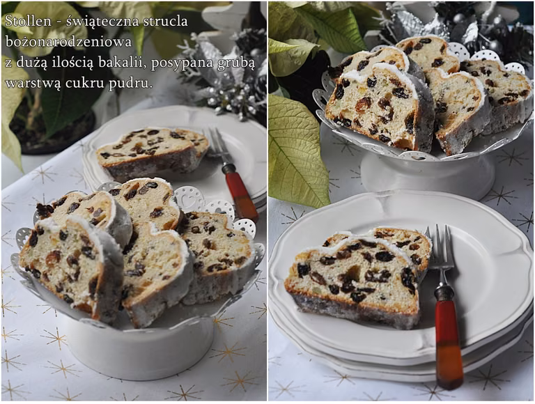 Stollen. Świąteczna strucla z bakaliami