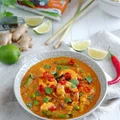 Czerwone curry z krewetkami po tajsku