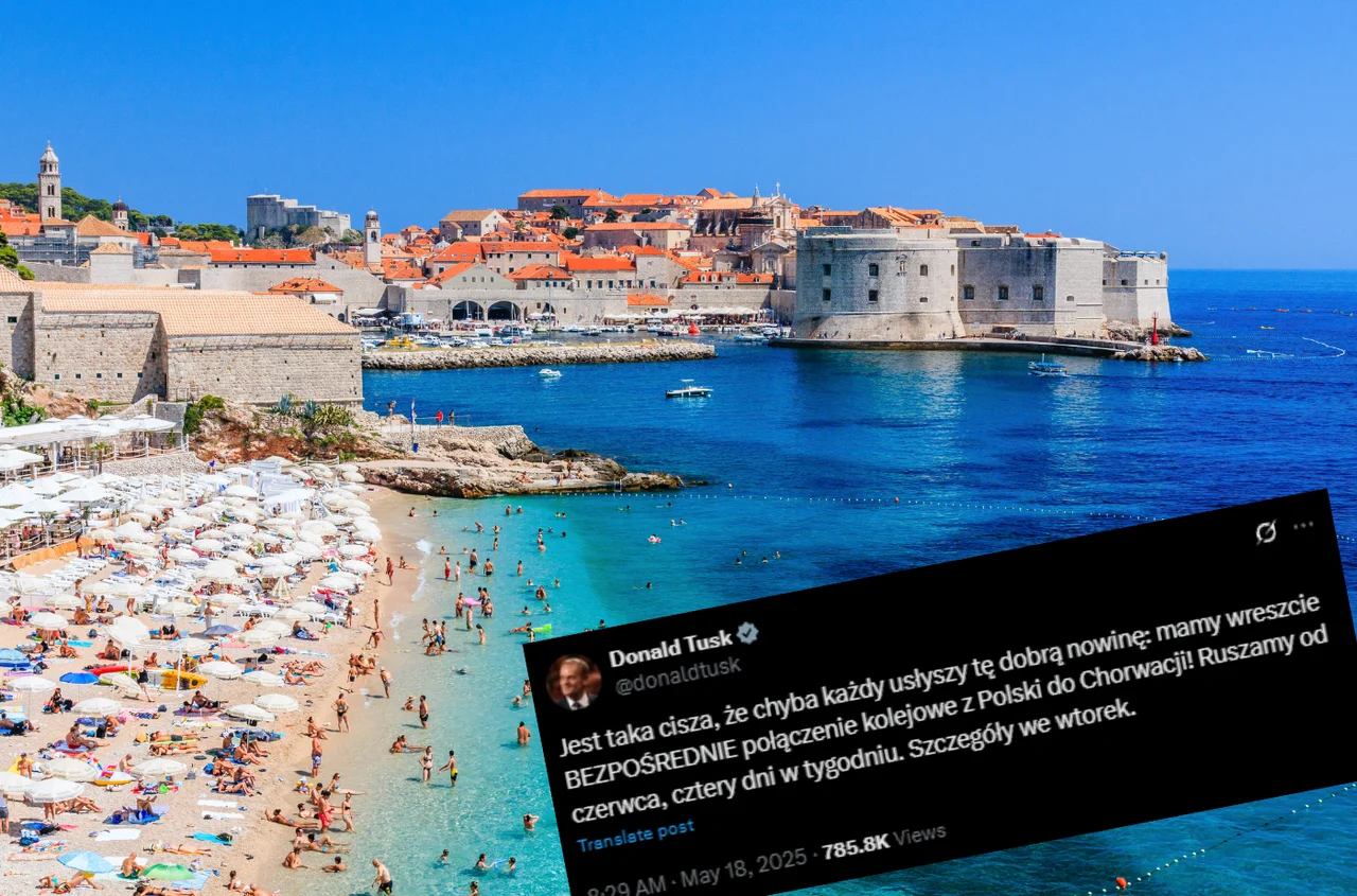 Rusza BEZPOŚREDNI pociąg Polska-Chorwacja! Premier potwierdza i podaje atrakcyjną datę