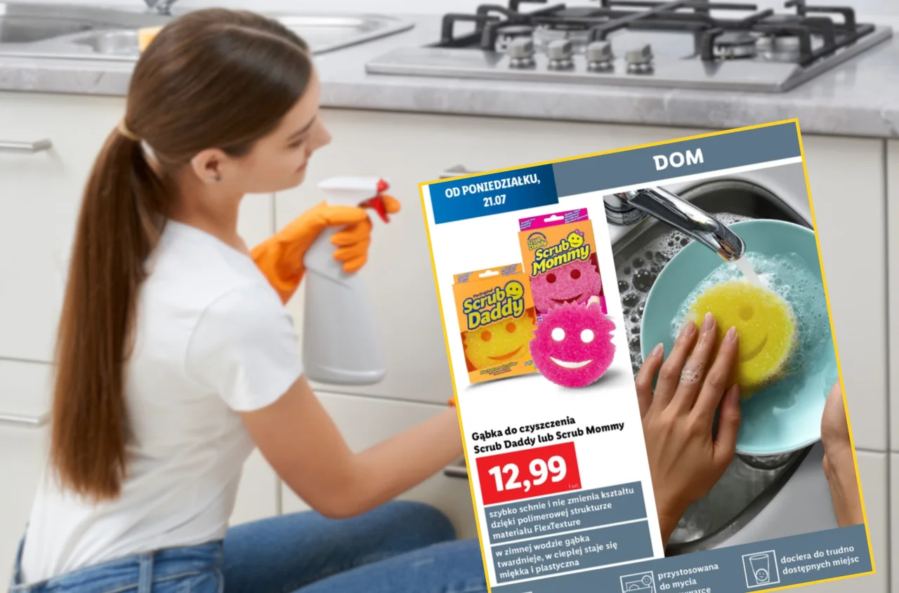 Kobiety pokochały te gąbeczki z Lidla za 13 zł! Zimna i gorąca woda zmieniają je w cudo do sprzątania kuchni i nie tylko
