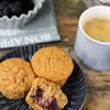 Muffiny z jabłkiem i jezynami