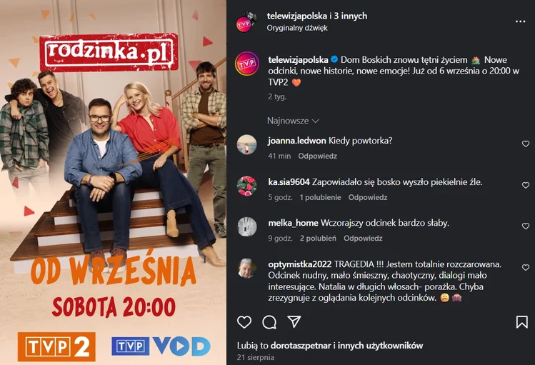 Zdjęcie Nowa „Rodzinka.pl” podzieliła fanów? Burzliwy powrót Boskich po pięciu latach! #1