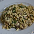 Kaszotto z pieczarkami i szpinakiem