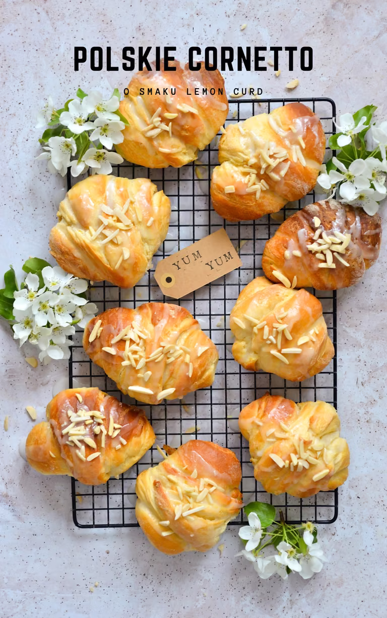 ROGALIKI O SMAKU LEMON CURD! DOMOWE PIECZYWO!