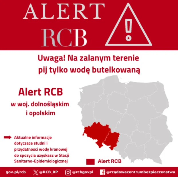 Zdjęcie Pilne! RCB rozesłało ważne komunikaty dla mieszkańców 2 województw! #1