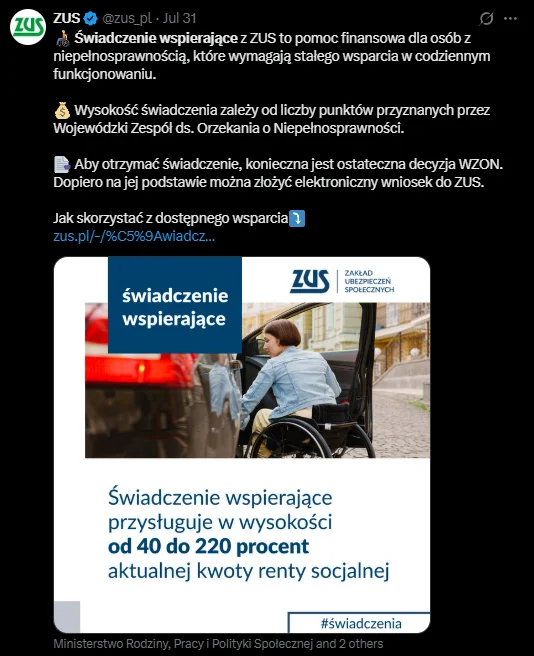 Zdjęcie Nawet 4100 zł świadczenia od ZUS bez względu za zarobki! 9 września przelew otrzyma tysiące dodatkowych osób #1