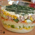 Sałatka z tuńczykiem i makaronem
