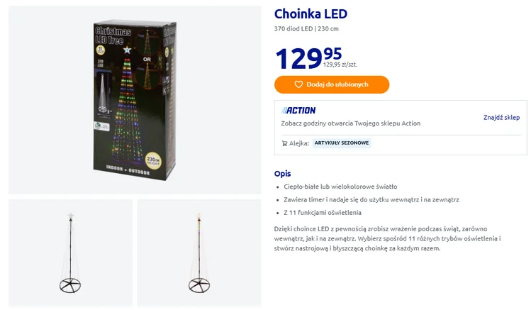 Zdjęcie Tradycyjne choinki to już przeszłość! Teraz takie cudne drzewka za 129 zł z Action podbijają polskie domy i ogrody #1