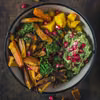 Jesienne budda bowl z batatami