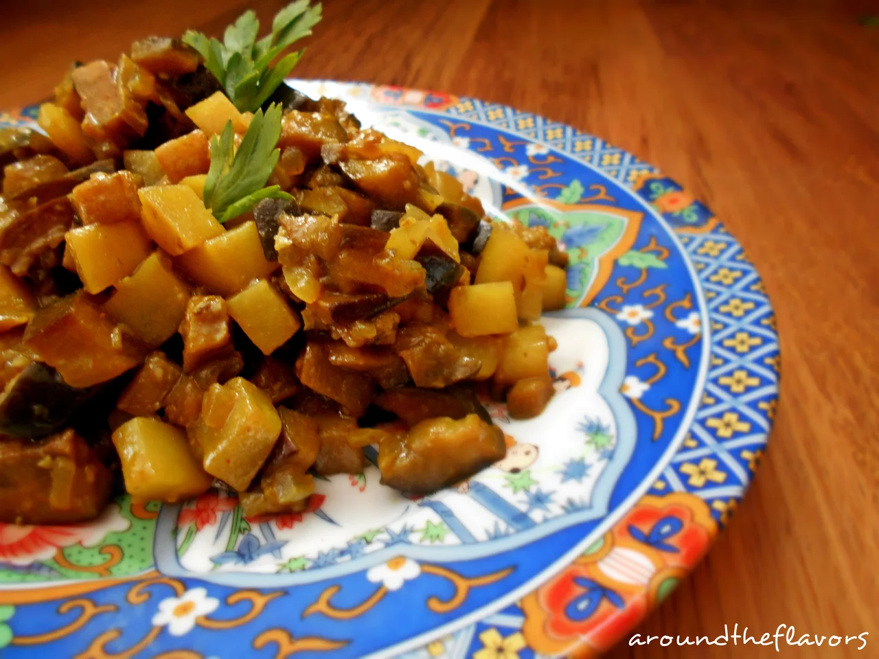 curry z ziemniaków i bakłażana