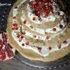 Kawowy tort bezowy z granatem