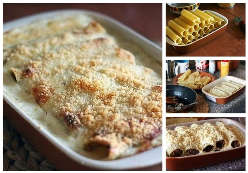 Cannelloni z mięsem w kremowym sosie