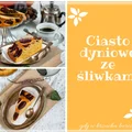 Ucierane ciasto dyniowe ze śliwkami