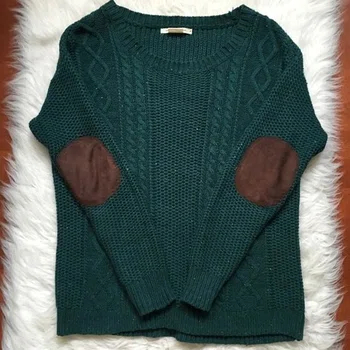 Sweter z łatami