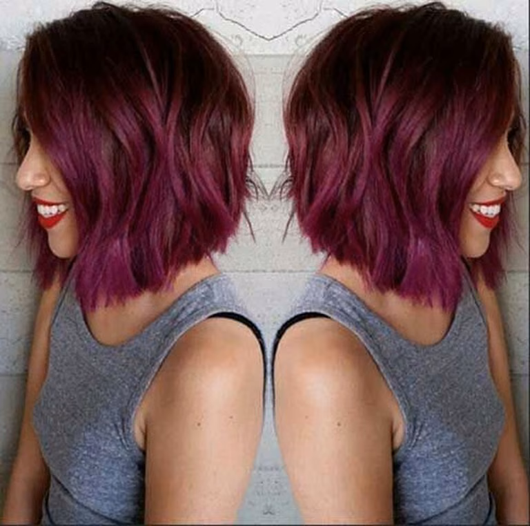 Fioletowe ombre