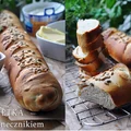 Bagietki pszenne zwijane ze słonecznikiem