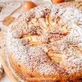 Migdałowe ciasto z jabłkami