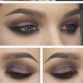 fioletowe smoky eyes