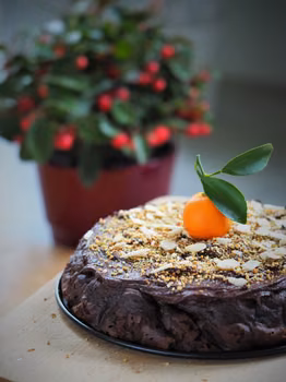Keto ciasto czekoladowo – mandarynkowe (Paleo, LowCarb)